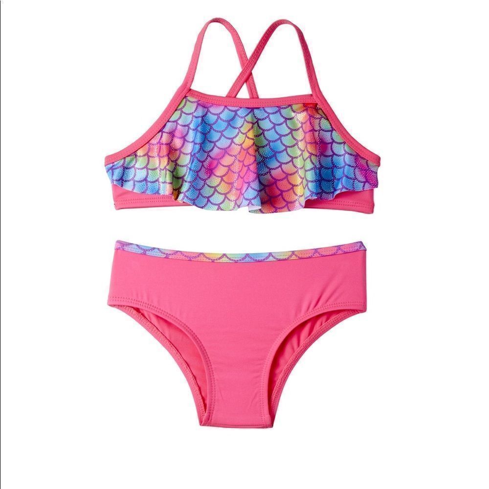 Pink Platinum Baby Toddler Girl Mermaid Bikini